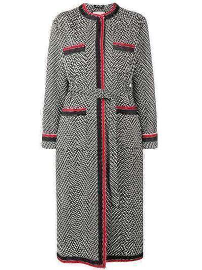 Gucci твидовое пальто с узором шеврон 516417ZLZ22