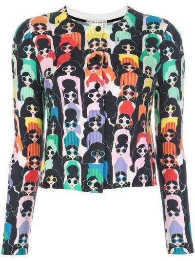 Alice+Olivia Ruthy print cardigan CC002S34709