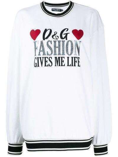 Dolce & Gabbana свитер с логотипом F9C85TG7TAU