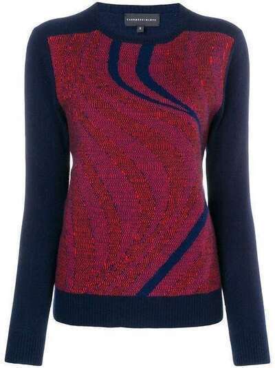 Cashmere In Love sky intarsia jumper SKY