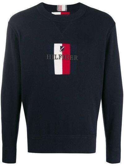 Tommy Hilfiger свитер с вышитым логотипом MW0MW11703