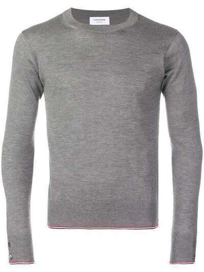 Thom Browne кашемировый пуловер с круглым вырезом MKA257A00011