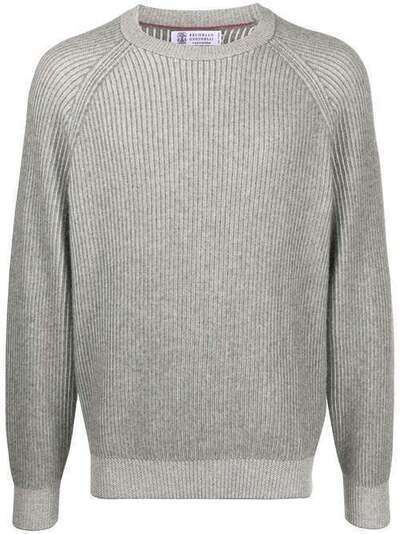 Brunello Cucinelli свитер с круглым вырезом в рубчик M22700500CQ543