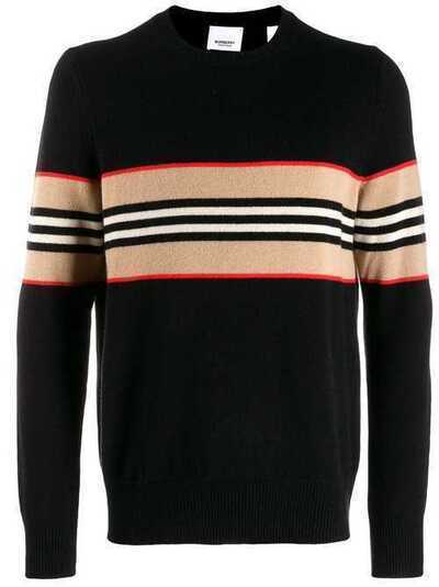Burberry кашемировый свитер с полосками Icon Stripe 8009469
