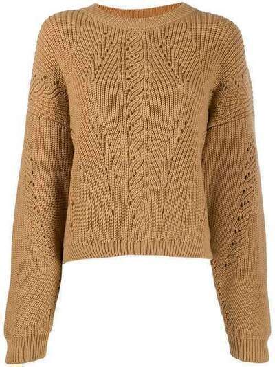 Alberta Ferretti свитер свободного кроя с круглым вырезом A09076603