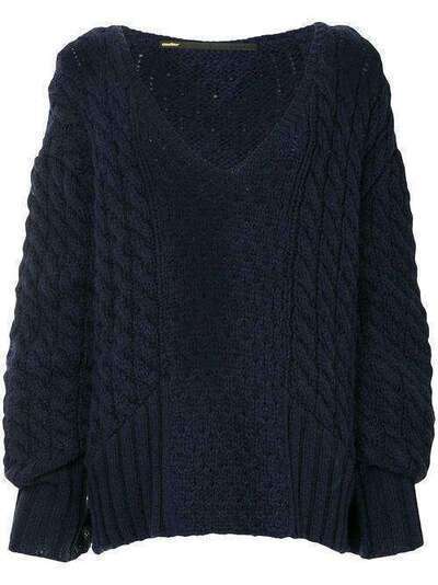 Muller Of Yoshiokubo cable-knit oversized sweater MLF18810