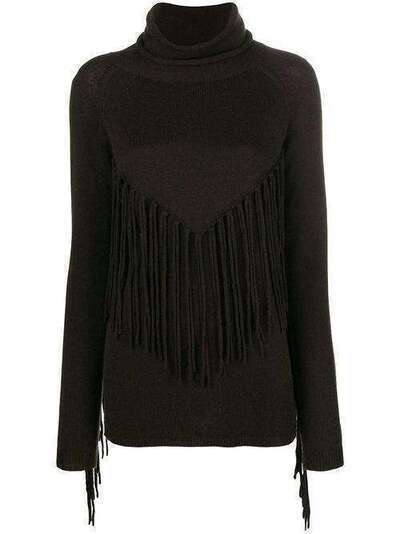P.A.R.O.S.H. fringed turtle neck sweater D512561LAFRINGE