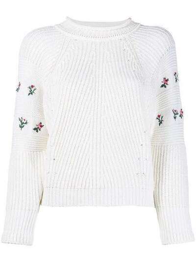 Philosophy Di Lorenzo Serafini свитер с рукавами реглан и цветочной вышивкой A09320705