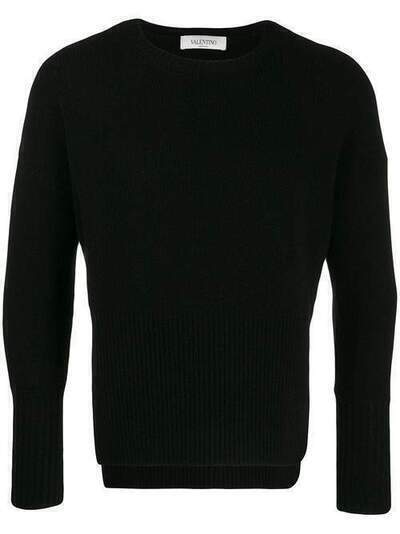Valentino свитер жаккардовой вязки с логотипом VLTN SB3KC04F4QY