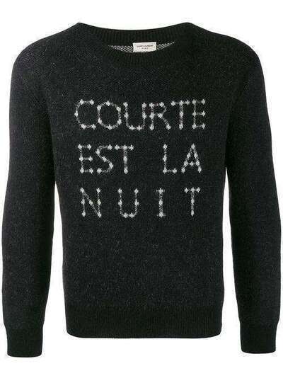 Saint Laurent свитер с круглым вырезом 584944YAGZ2