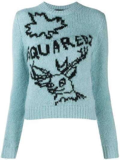 Dsquared2 вязаный свитер с логотипом S75HA0880S16791