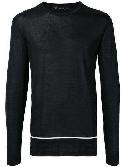 Versace свитер с круглым вырезом под горло A81458A227963
