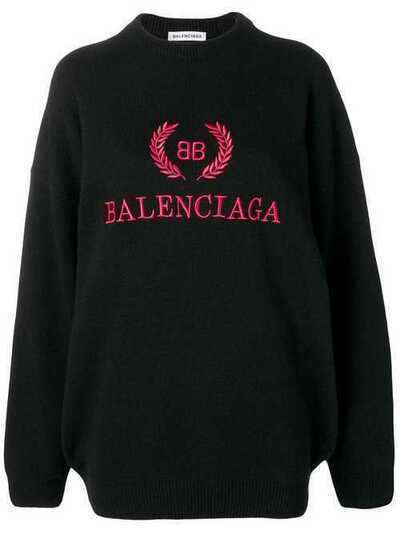 Balenciaga джемпер с вышитым логотипом 555308T4081