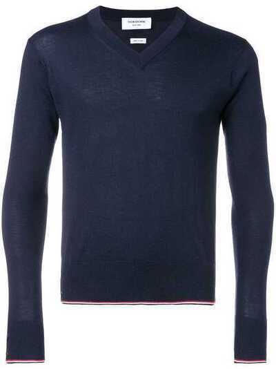 Thom Browne кашемировый пуловер с V-образным вырезом MKA260A00011