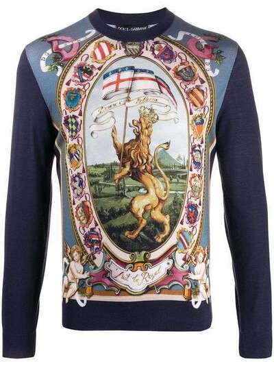 Dolce & Gabbana трикотажный свитер DG King