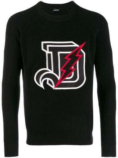 Diesel свитер с вышитым логотипом 00SY3T0WAUN