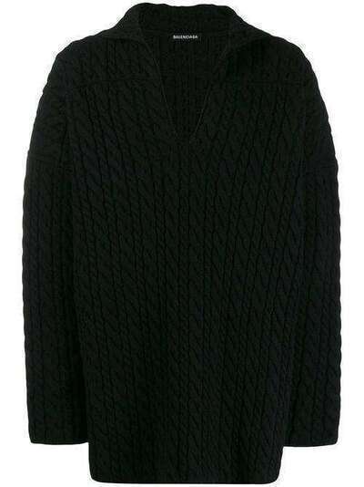 Balenciaga фактурный свитер оверсайз 583189T1534