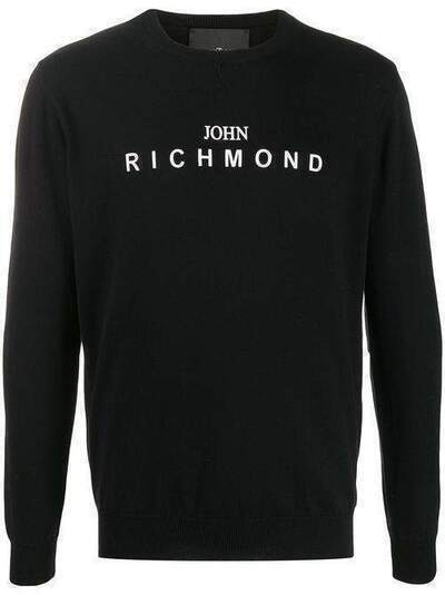 John Richmond пуловер с круглым вырезом и логотипом RMP20055MAG5