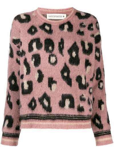 Shirtaporter свитер с леопардовым принтом KN1908