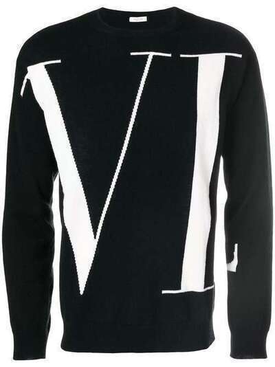 Valentino свитер с узором логотипа QV0KC29D593