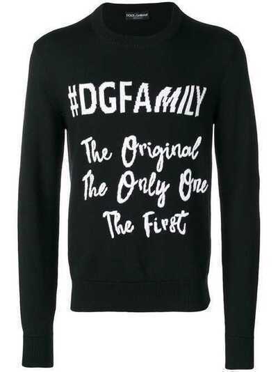 Dolce & Gabbana джемпер с принтом #DGFamily GX399ZJAVNV