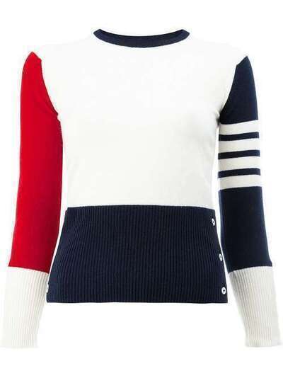 Thom Browne пуловер с контрастными полосками FKA001F00011