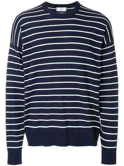Ami Paris свитер в полоску с круглым вырезом A18K006003
