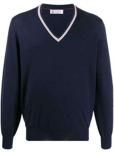 Brunello Cucinelli пуловер с V-образным вырезом M24802202CH083