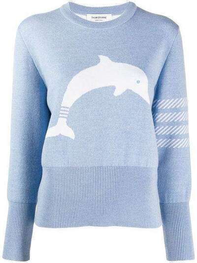 Thom Browne жаккардовый пуловер с полосками 4-Bar FKA260A06242