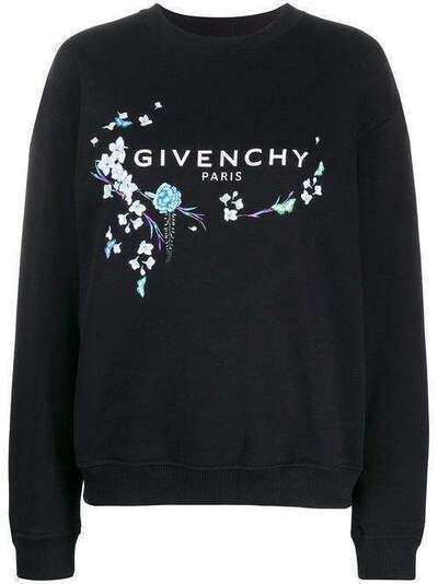 Givenchy джемпер с цветочным принтом и логотипом BWJ0193Z3E