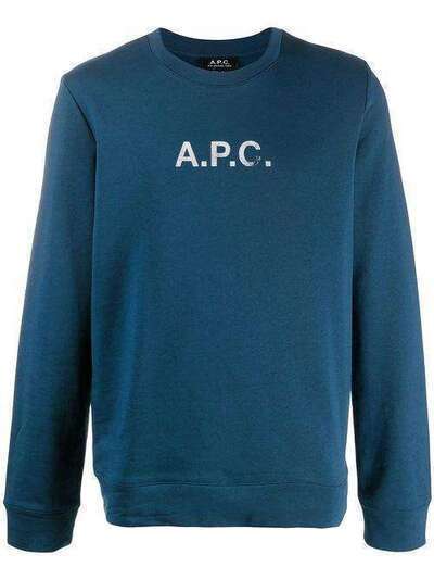 A.P.C. свитер с круглым вырезом и логотипом H27580COECQ