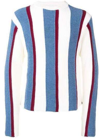 Thom Browne пуловер вязки интарсия в полоску MKA264A00014