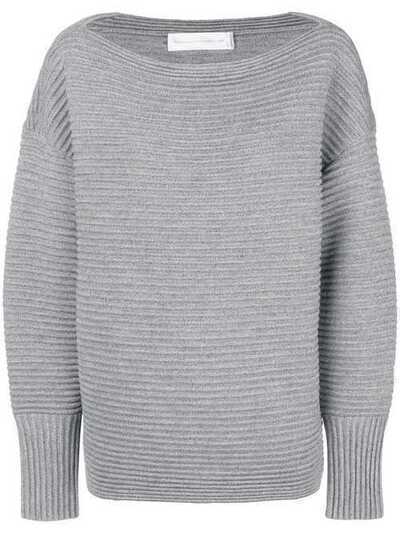 Victoria Victoria Beckham ribbed slash neck sweater KNTVV086