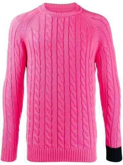 LC23 джемпер фактурной вязки M203WOOLPINK