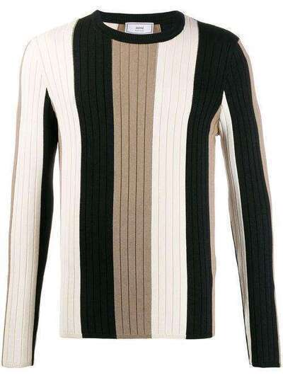 Ami Paris полосатый свитер с круглым вырезом E20HK031007