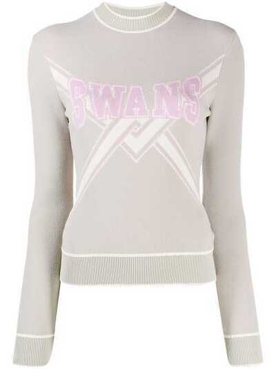Off-White трикотажный свитер Swans OWHE013E19B700734125