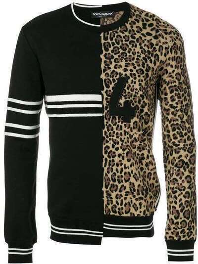 Dolce & Gabbana свитер с контрастными панелями GX077TJAMAS