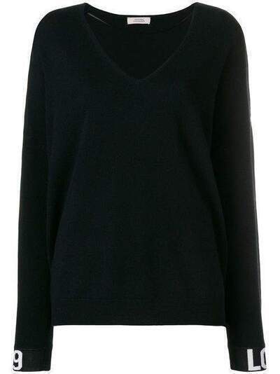 Dorothee Schumacher contrast-cuff fitted sweater 112004