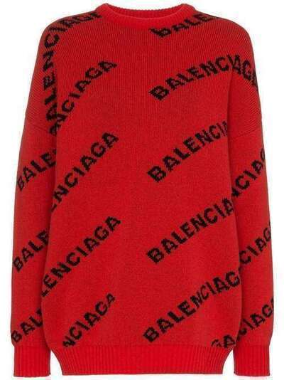 Balenciaga свитер с принтом логотипа 542601T1473