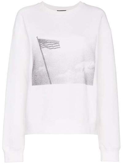 Calvin Klein 205W39nyc x Andy Warhol Foundation толстовка с американским флагом 83WWTD06C400