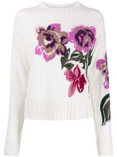 Ballantyne floral knit jumper P1P20912KE2