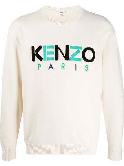 Kenzo джемпер Paris с вышитым логотипом FA55PU2173LC