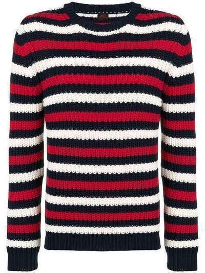 MP Massimo Piombo полосатый свитер рыхлой вязки MODELLO1000