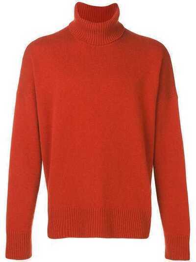 Ami Paris свитер оверсайз с высоким воротником H19K201002