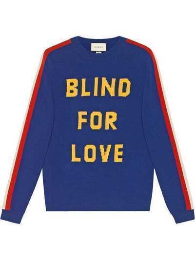 Gucci свитер 'Blind for Love' с изображением тигра 496686X9I82