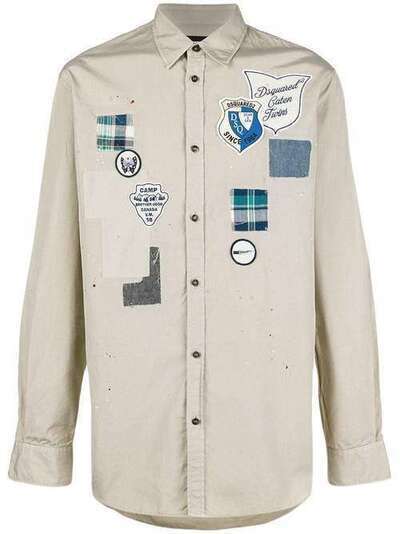 Dsquared2 рубашка с заплатками 'Boy Scout' S74DM0106S36275