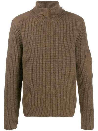 Alanui кашемировый свитер с карманом на рукаве LMHF001F190010207979
