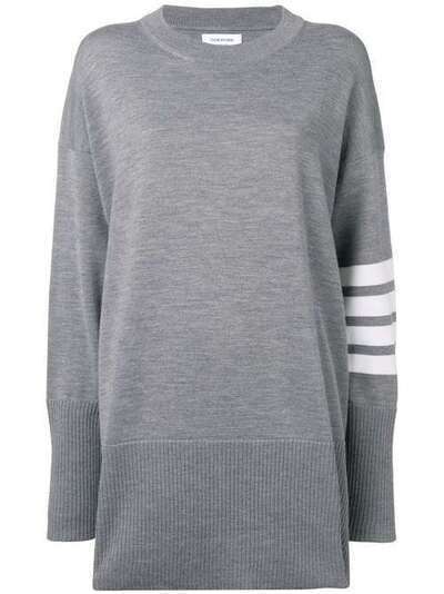 Thom Browne пуловер оверсайз с полосками 4-Bar FKA232A00014