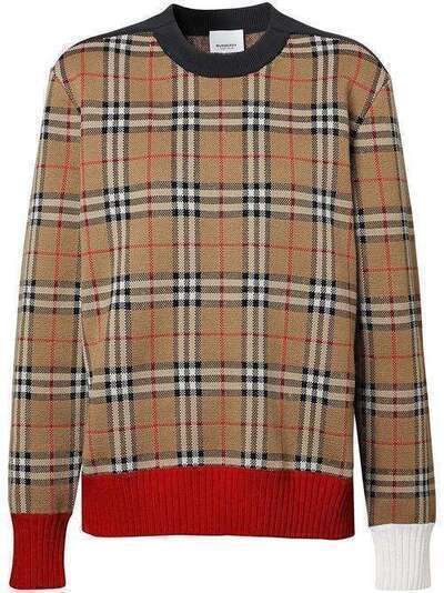 Burberry джемпер в клетку Vintage Check 8024065