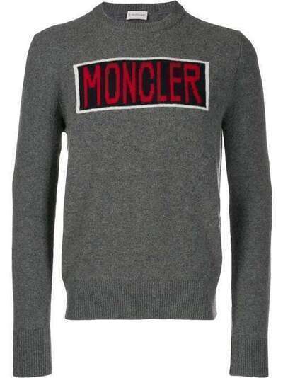 Moncler свитер вязки интарсия с логотипом 9045500A9228